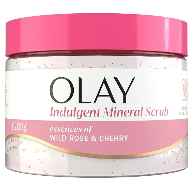 Innovative Olay Body Indulgent Mineral Scrub Skin Exfoliating Massaging Pearls Fine