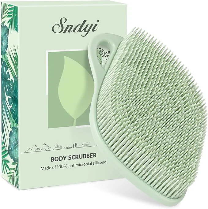 Trusted Sndyi Silicone Body Scrubber Gentle Exfoliating Body Scrubber High-End