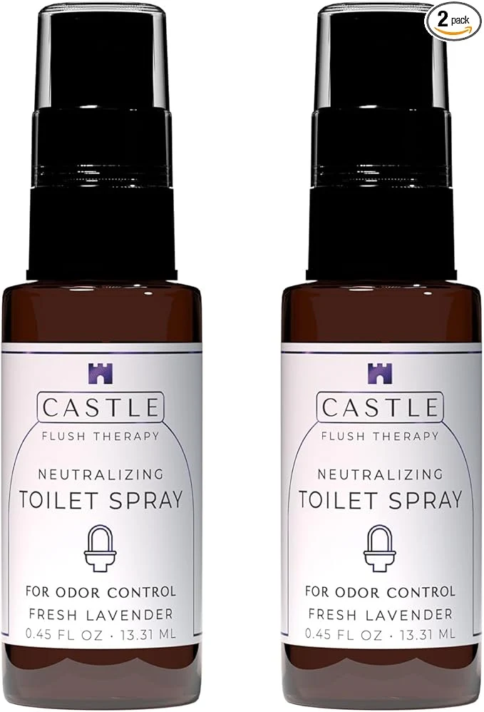 Stylish Toilet Spray For Poop 0.45oz Fresh Lavender Natural