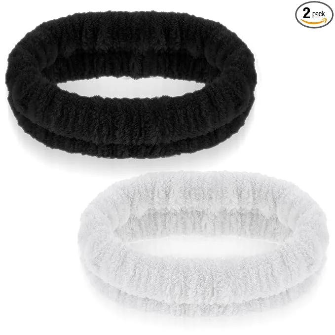 Healthy 2Pcs Spa Headband Make Up Headband Hair Head Band User-Friendly