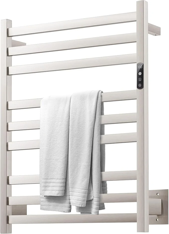 Genuine 9 Bars Wall Mounted Towel Warmer Heated Towel Rack Comfortable