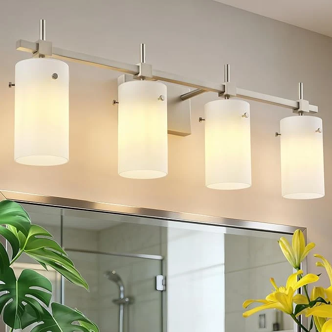 Comfortable SOLFART 4 Light Bathroom Vanity Lights Over Mirror Vintage Bathroom Lighting Advanced