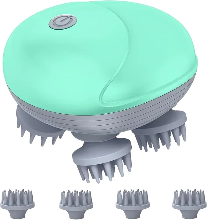 Natural Electric Scalp Massager for Men Women Handheld Cat Dog Pet Head Massager Relaxed