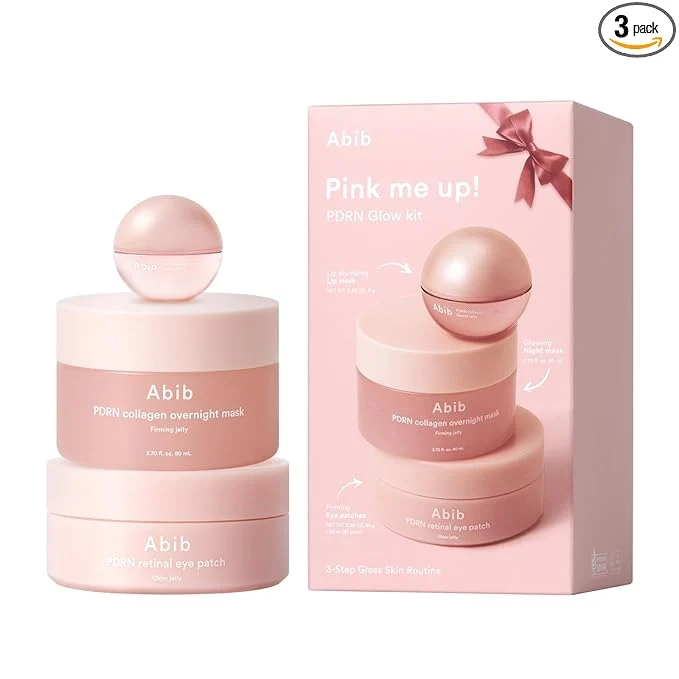Fast Abib Pink Me Up Pdrn 3 Step Glow Kit Overnight Firming Jelly Mask PDRN Environmentally Friendly