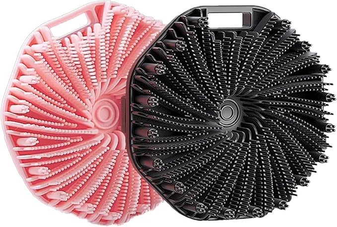 Verified RamPula Silicone Body Scrubber Silicone Loofah Quick-Dry Exfoliating Body Specialty