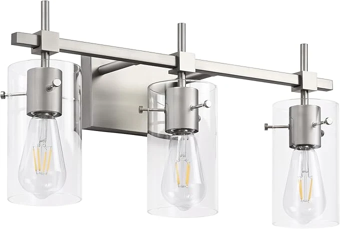 Premium Material SOLFART 3 Lights Vanity Light Bathroom Light Fixture Over Mirror Lightweight