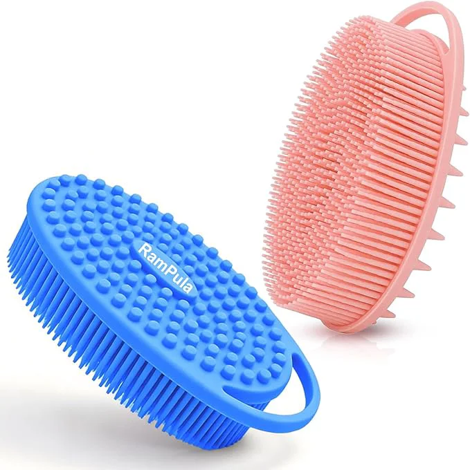 Sophisticated RamPula Silicone Body Scrubber Silicone Loofah Quick-Dry Exfoliating Body Casual