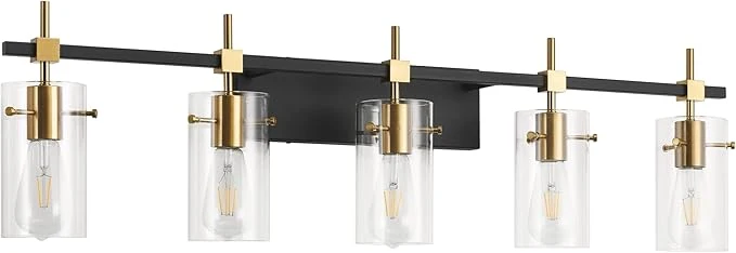 Elite SOLFART 40.1 inch Vintage Brass Bathroom Vanity Light fixtures Bathroom Wall Minimalist