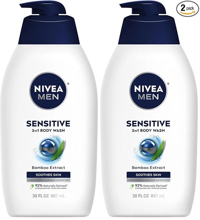 Crafted Nivea Men Sensitive Body Wash for Sensitive Skin Premium