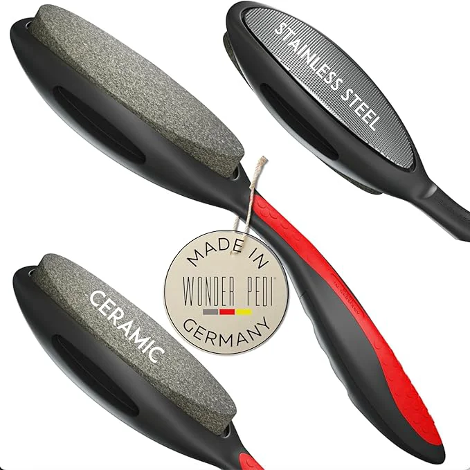 Effective Made in Germany Ceramic Stone and Stainless Steel Foot File Double Sided Comfortable