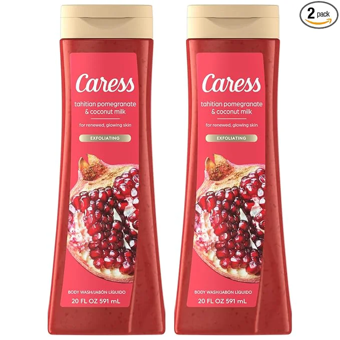 Verified Caress Body Wash Tahitian Pomegranate Coconut Milk Moisturizing Body Wash First-Class