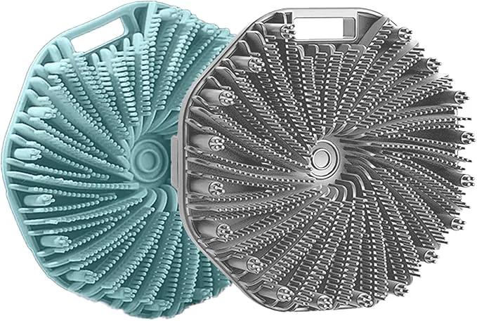 Easy-to-Use RamPula Silicone Body Scrubber Silicone Loofah Quick-Dry Exfoliating Body Safe