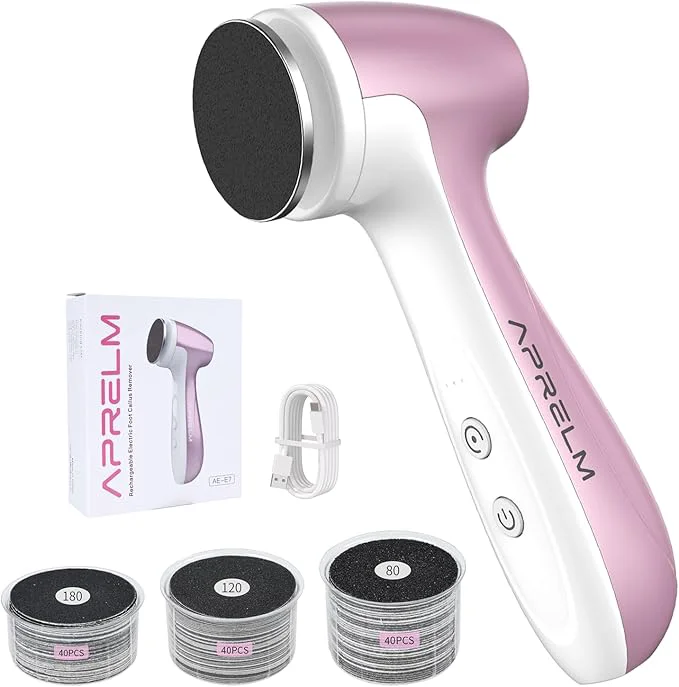 Smooth APRELM Rechargeable Electric Foot Callus Remover Refined