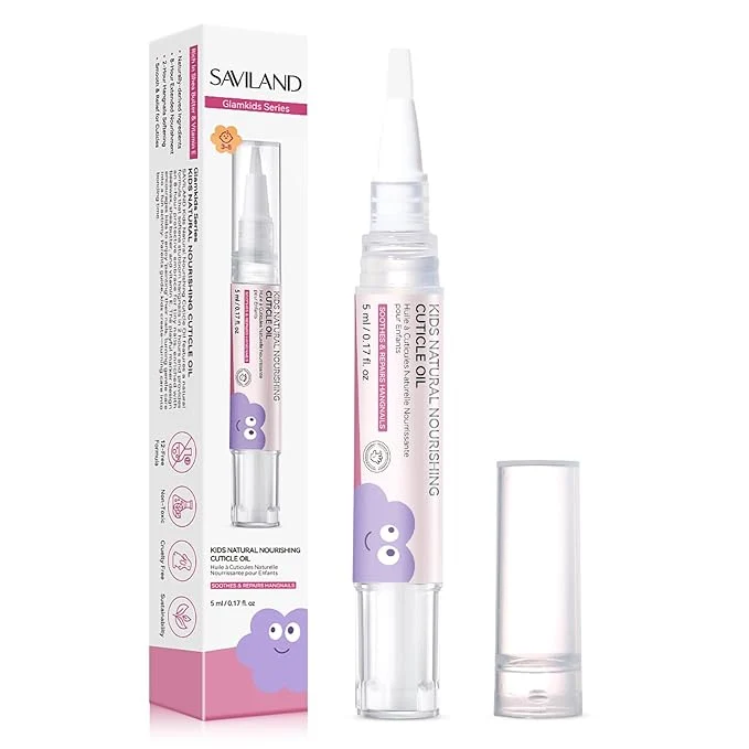 Selected SAVILAND Cuticle Oil Pen for Kids Plant-Based Nail Oil Pen 8-Hour Long-Lasting Quality