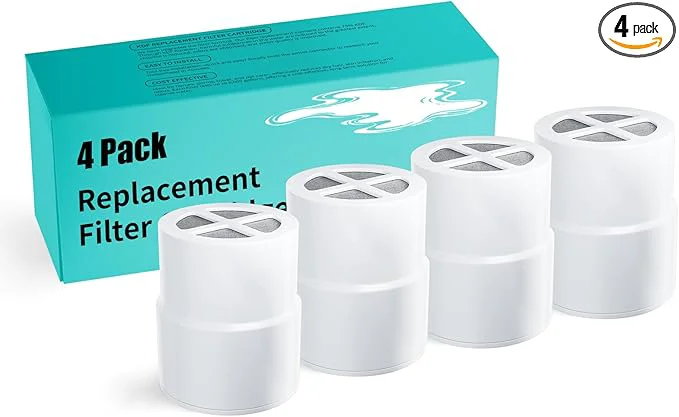 Green 4-Pack Filter for JOLIE Shower Head Compatible Breathable