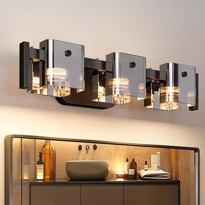 Expertly Made JACKYLED Bathroom Light Fixture Modern 3-Light Vanity Lights Innovative