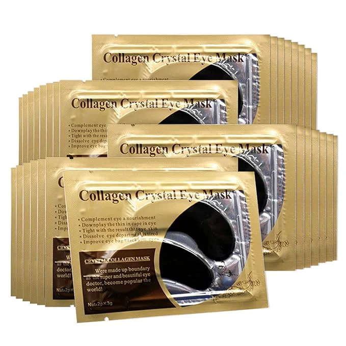 Certified Permotary 30 Pairs Gel Collagen Eye Pads Crystal Collagen Under Eye Mask Effective