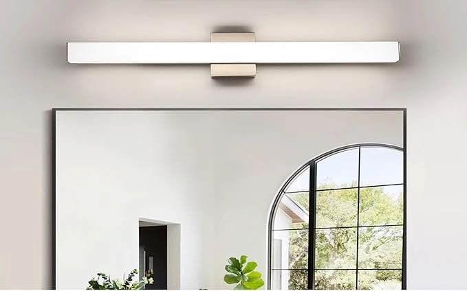 Versatile LED Bathroom Vanity Light Fixtures 31.5in Brushed Nickel Dimmable24W 4000K Expertly Made
