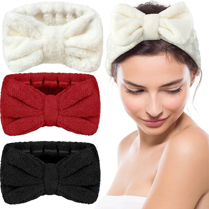Reliable 3 Pieces Towel Headbands for Women Makeup Headband for Washing Face Makeup Spa Breathable