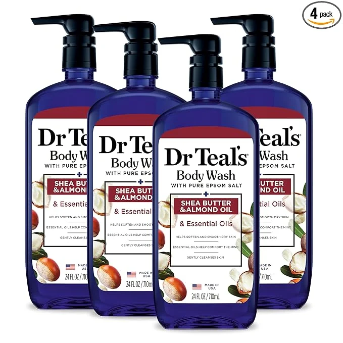 Optimized Dr Teal’s Body Wash with Pure Epsom Salt with Shea Butter Almond Oil Top-Quality