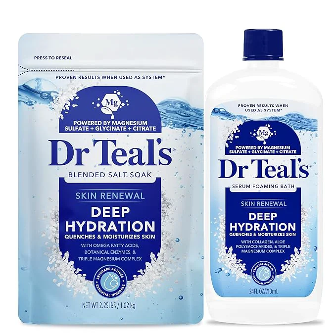 Outstanding Dr Teal s Skin Renewal Deep Hydration Salt Foaming Bath Combo Pack Fast