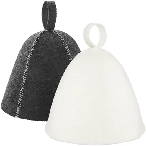 Casual JaGely Sauna Hat for Men Women Sauna Hat Vaporarium Cap Russian Banya Cap for Modern