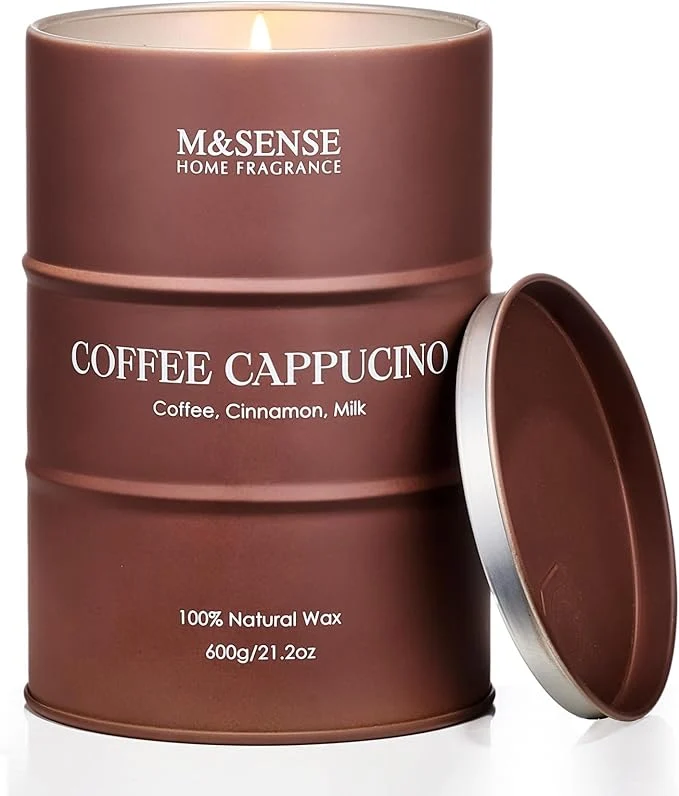 Premium Material M SENSE Coffee Cappucina Scented Candles Christmas Soy Wax Christmas Decor Original