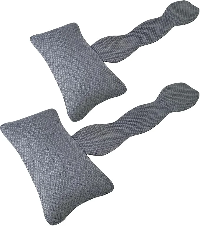 Convenient REEZEIVI 2 Pack Hot Tub Headrest Pillow Chaise Lounge Pillows Outdoor 3D air Easy-to-Use