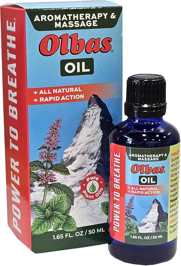 Stylish Olbas Massage and Aromatherapy Oil 1.65 Fl Oz body massage oil Swiss Herbal Next-Generation