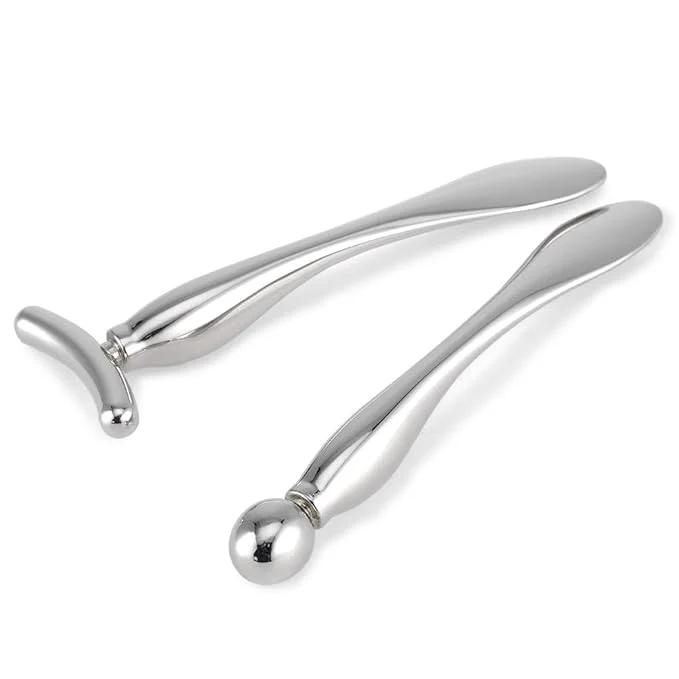 Dependable LISAPACK 2PCS Metal Eye Cream Applicator Wand Stick Massager Tool Pure
