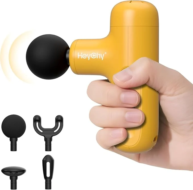 Easy-to-Use HEYCHY Super Mini Massage Gun Deep Tissue Handheld Percussion Muscle Massager Original