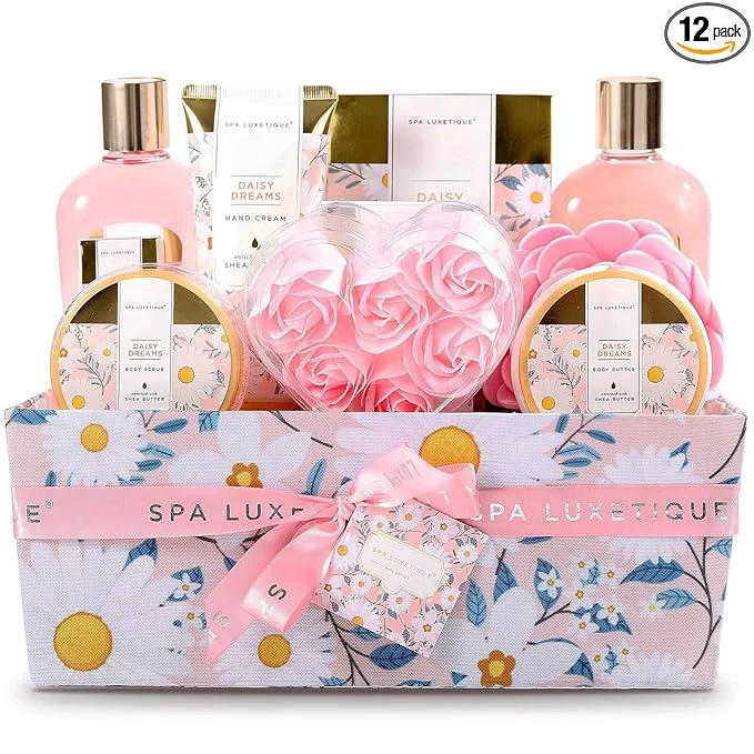 Casual Spa Gift Baskets for Women Spa Luxetique Bath Gift Set Bath Salt Essential Elegant