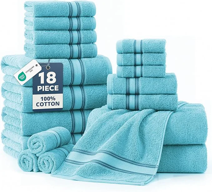 Fashionable LANE LINEN Towel Sets for Bathroom Selected