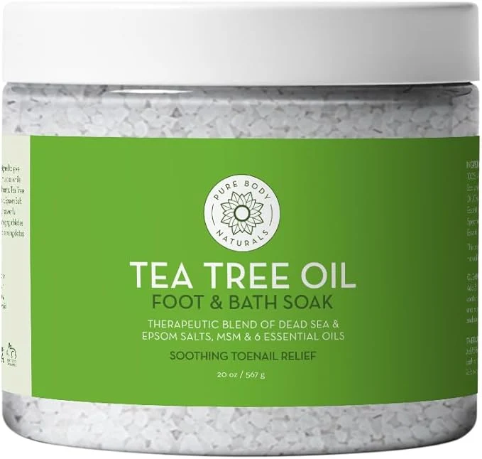 Responsible Pure Body Naturals Tea Tree Oil Foot Bath Soak Green