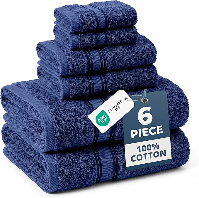 Unique LANE LINEN Luxury Bath Towels Set Elegant