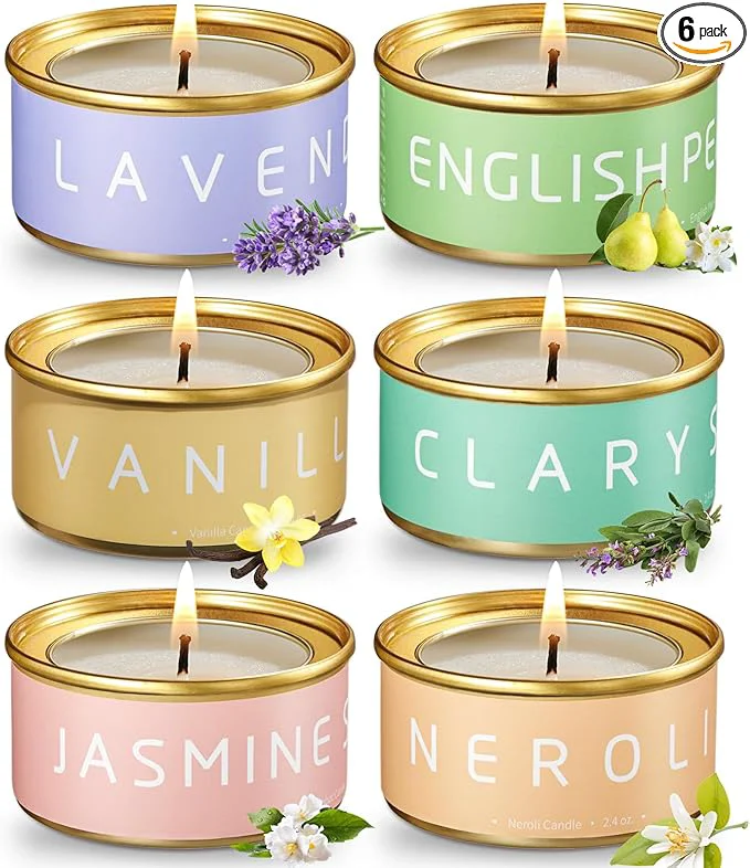 Long-Lasting Floral Scented Candles Gift Set Natural Beeswax Exceptional
