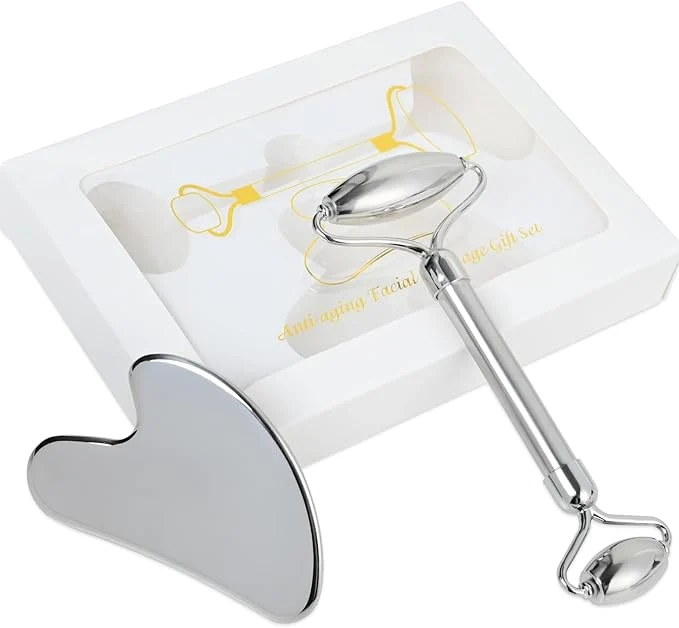Next-Generation ONLYSKY BEAUTY Face Roller Gua-Sha Set Facial Roller kit Trusted