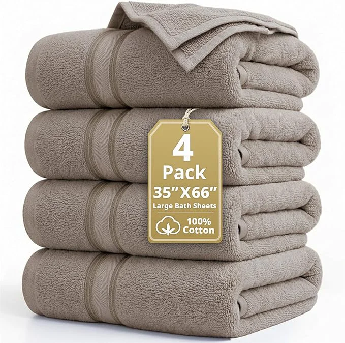 Expertly Made LANE LINEN Extra Large Bath Towels Unique