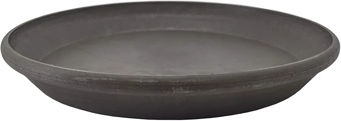 Genuine PSW Pot Collection AP35DC 14-inch Plastic Stone Wood Composite Plant Saucer Outstanding