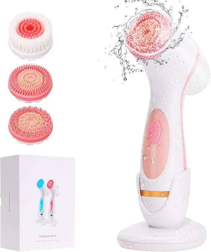 Modern Facial Cleansing Brush 3 in 1 Electric Face Scrubber Excellent