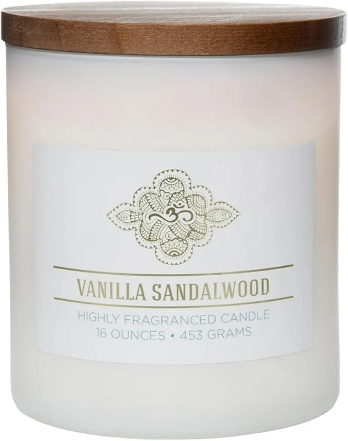 Certified Carolina Vanilla Sandalwood Scented Candle 16 oz Wellness Relaxing Solid