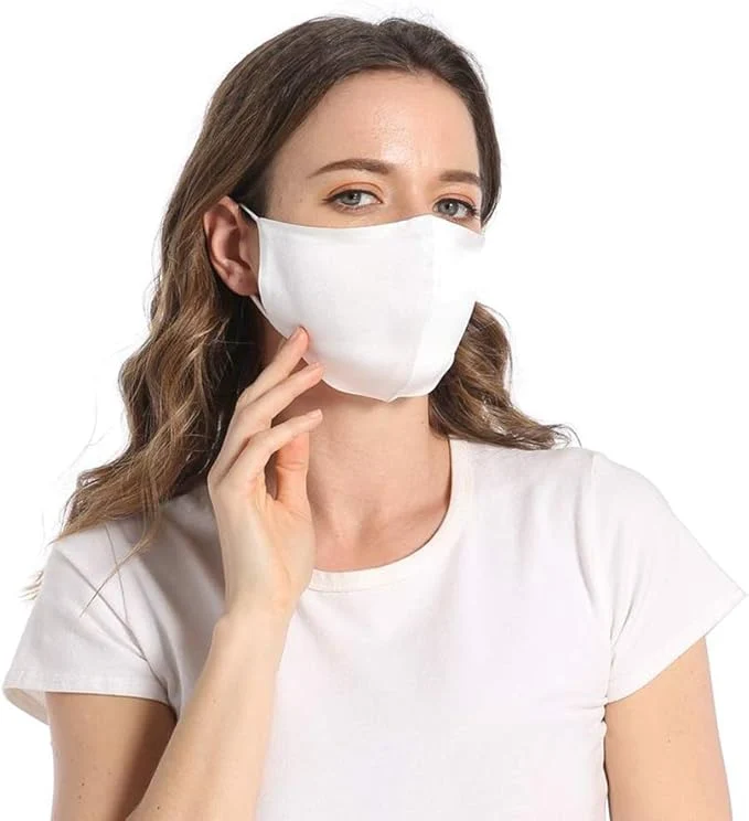 Natural ROSEWARD Mulberry Silk Face Mask Reusable
