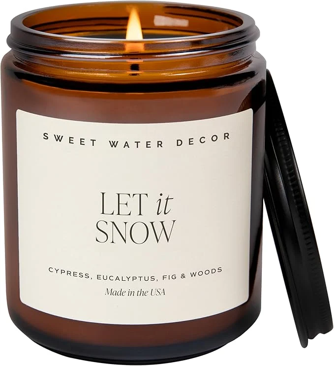 Artisan Sweet Water Decor Let it Snow Christmas Scented Candles Premium