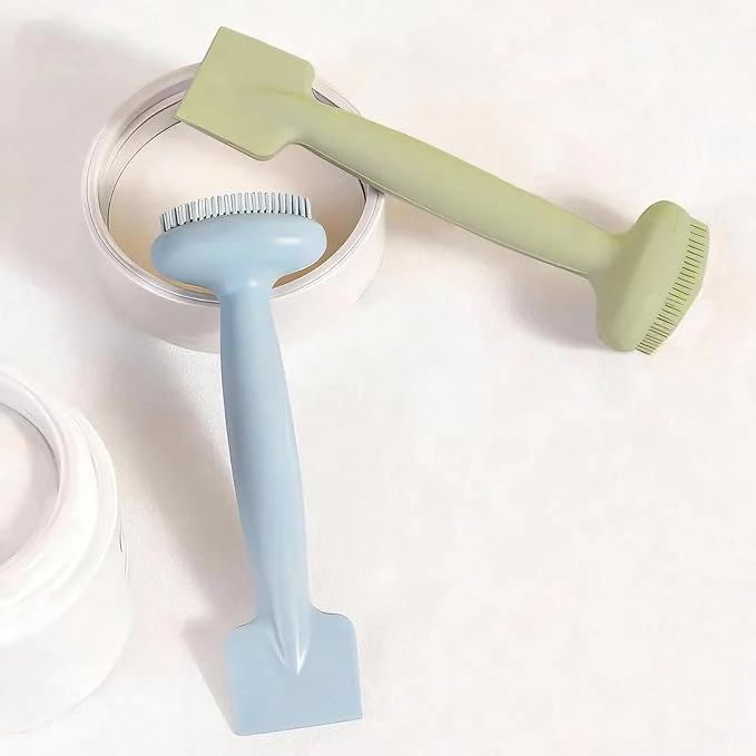 Elegant 2 Pack Silicone Face Scrubber 2 in 1 Facial Cleansing Brush Face Mask Organic