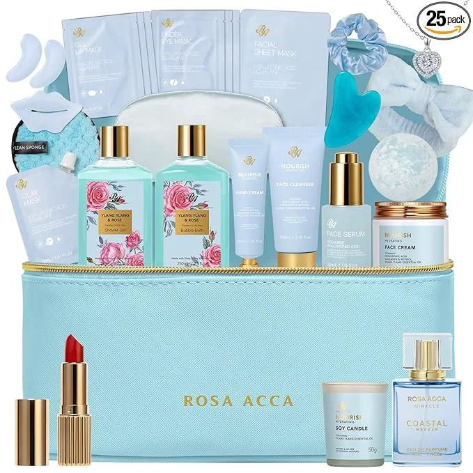 Outstanding 25 Pcs Mother’s Day Gift Bath Body Gift Basket Set Luxury