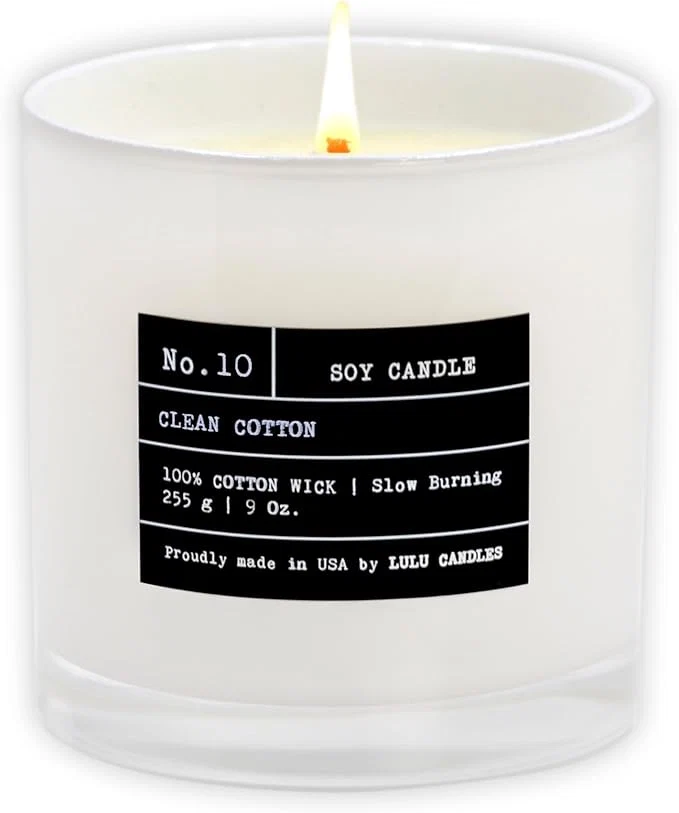 Breathable Lulu Candles Clean Cotton Scented Candle Luxury Scented Soy Jar Candle Advanced