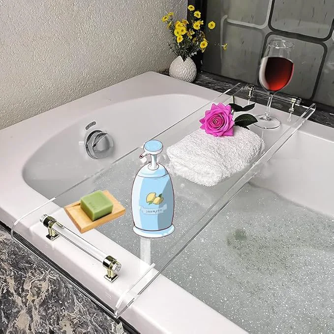Original WANLIAN 33-Inch Luxury Bathtub Caddy Tray Artisan