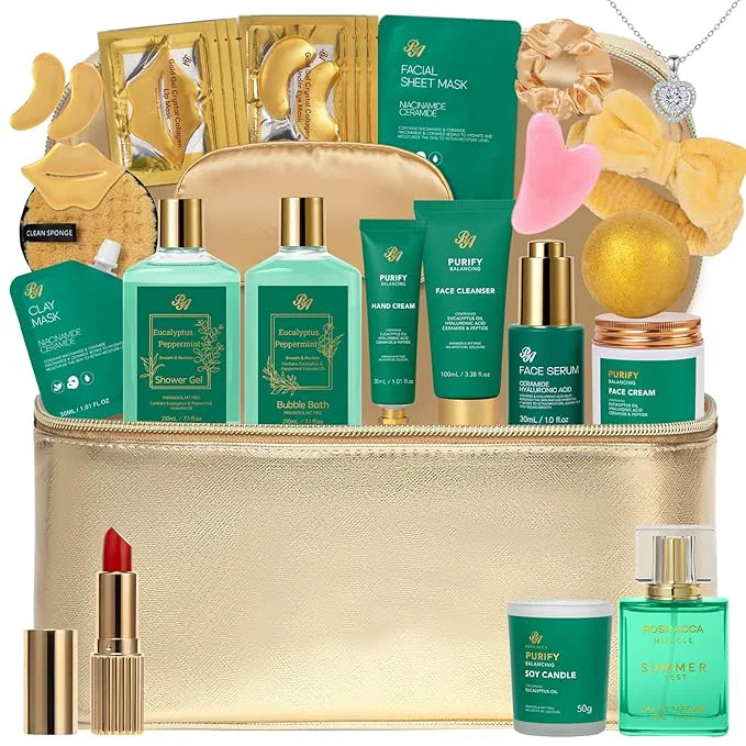 Excellent 25 Pcs Mother’s Day Gift Eucalyptus Bath Body Gift Set Comfortable