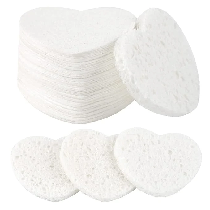 Excellent 50-Count Facial Sponges Compressed Natural Cellulose Face Sponge Selected
