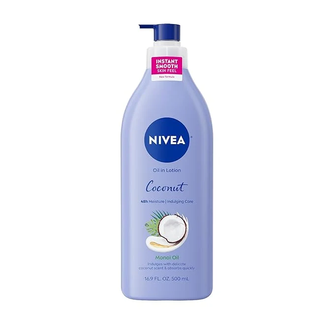 Easy-to-Use NIVEA Oil Infused Lotion Coconut and Monoi Oil Body Lotion Natural
